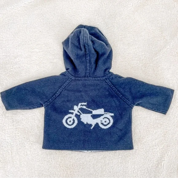 Amber Hagen double sided boy sweater with motorcycle - Picture 2 of 5